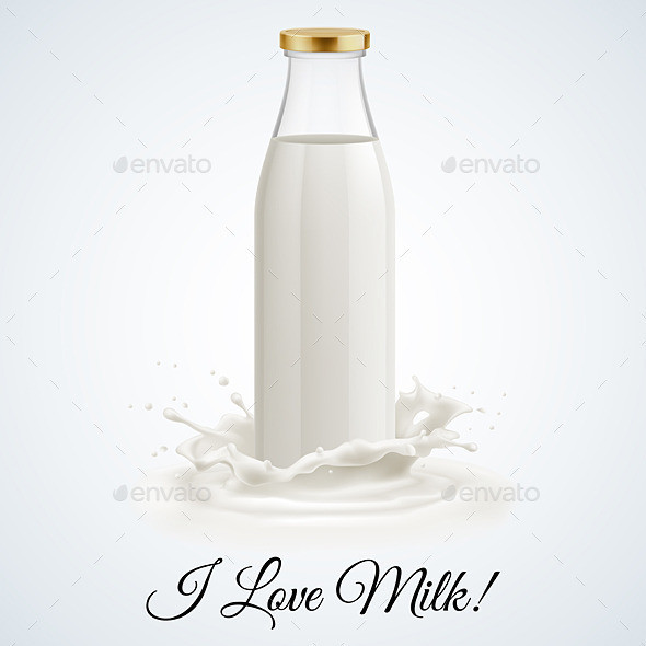 Milk bottle 04 590