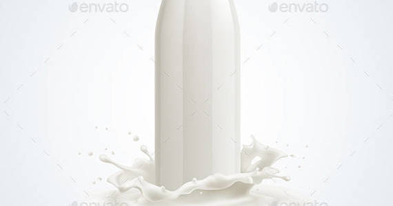 Box milk bottle 04 590