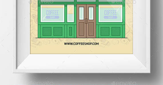 Box coffee shop poster preview  envato  590x1200px