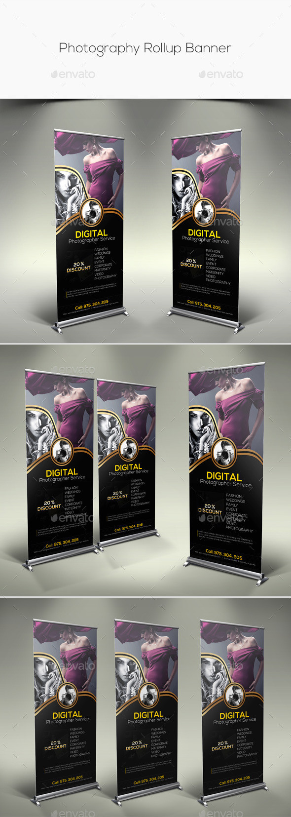 Photography rollup banner preview