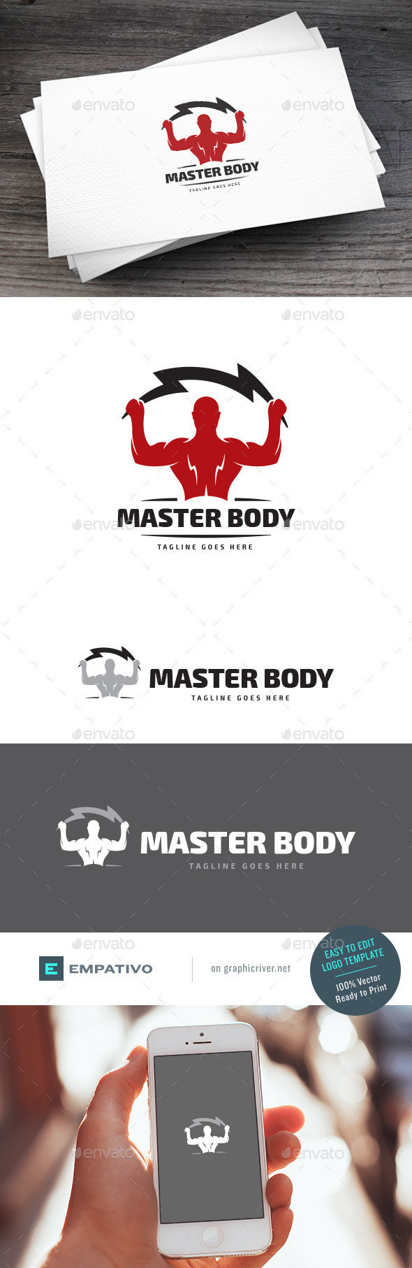 Master body logo template