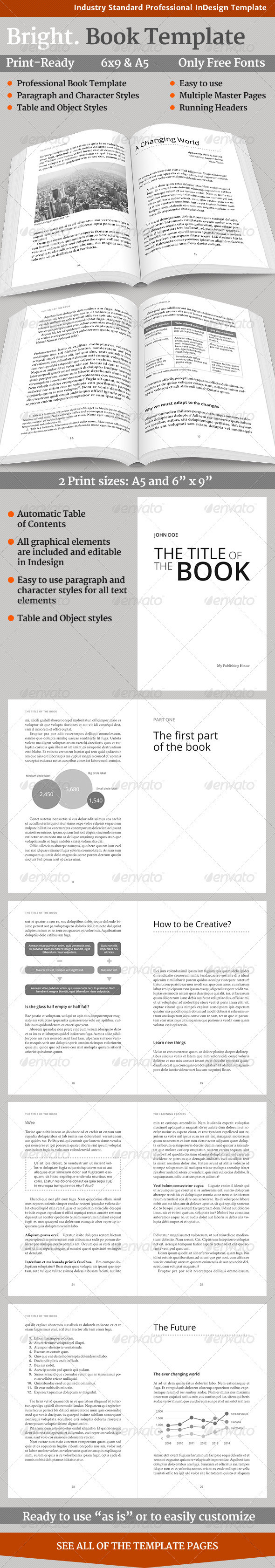 Preview bright book template