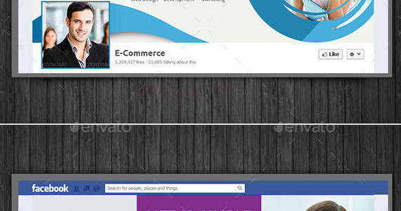 Box business facebook timeline cover bundle profile image social media picture dotnpix graphicriver