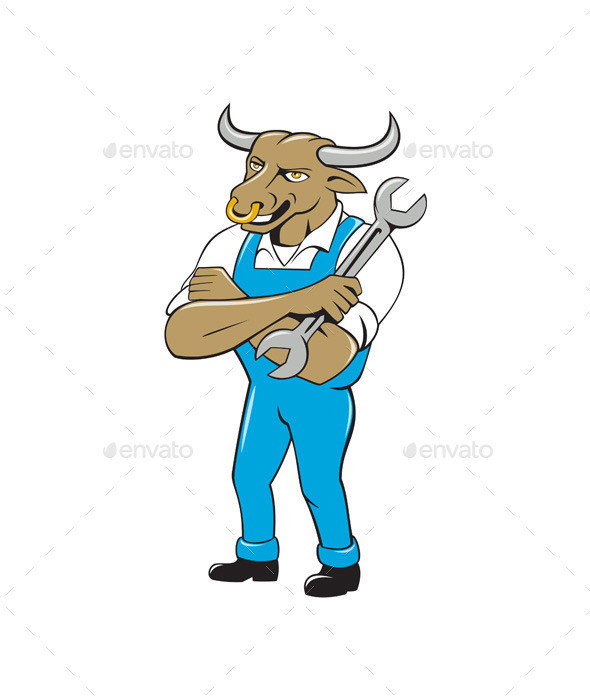 Bull mechanic spanner standing iso prvw