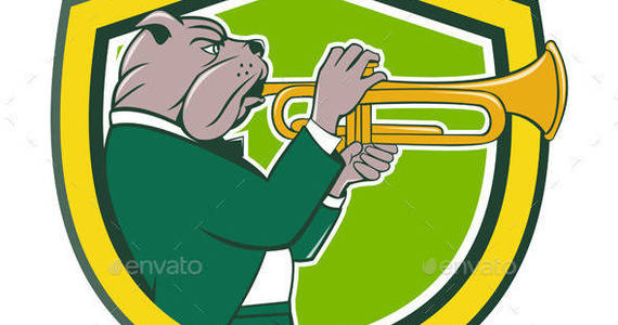 Box bulldog blowing trumpet side crest prvw