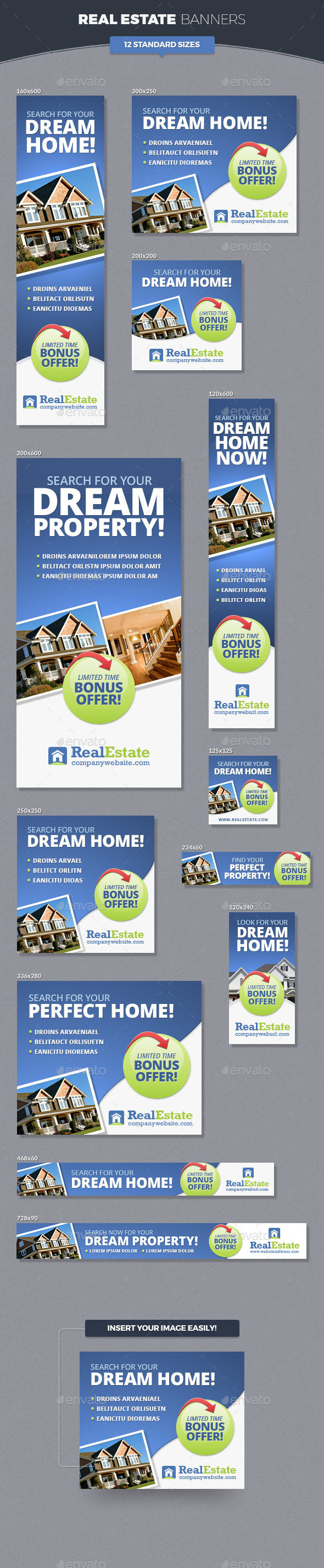 Real estate banners preview