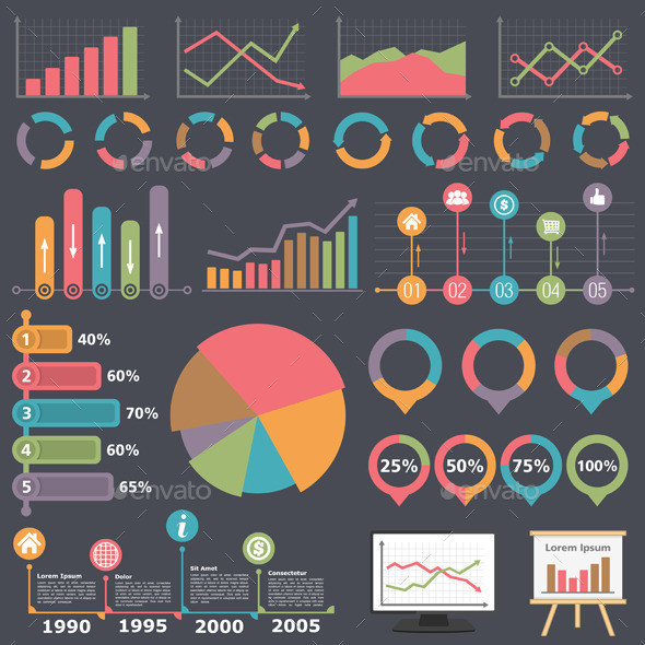 Preview business infographic elements