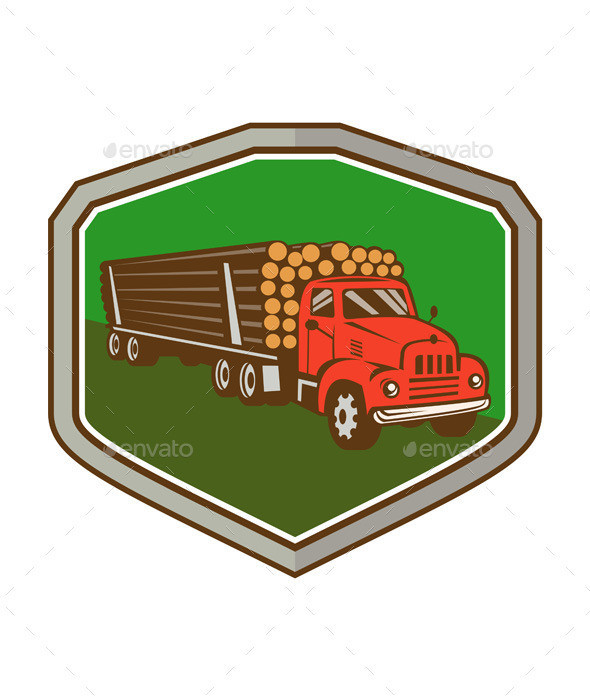Truck vintage logging sidefrnt crest prvw