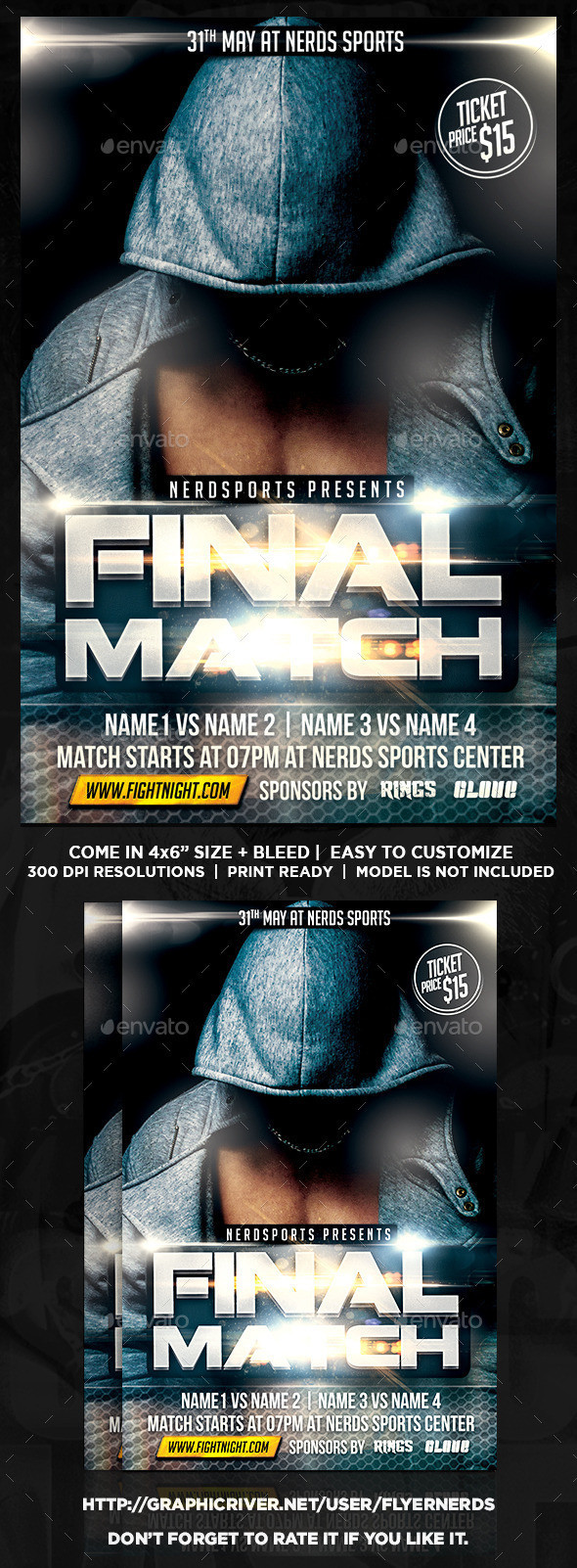 Fight 20match 20sports 20flyer 20preview