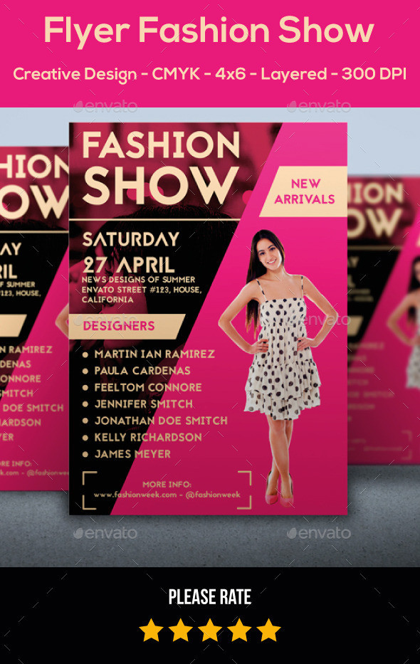 Preview flyer fashion show