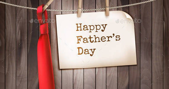 Box 01 retro holiday father day background t