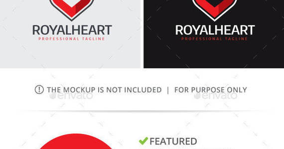 Box royal heart logo