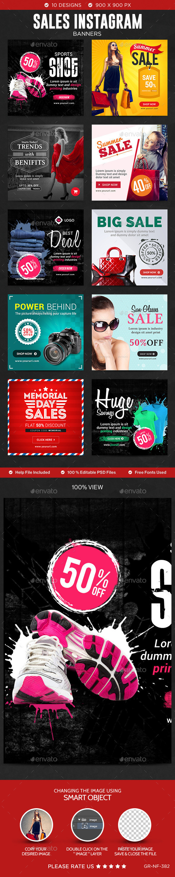 Nf 382 sales 20instagram 20templates preview