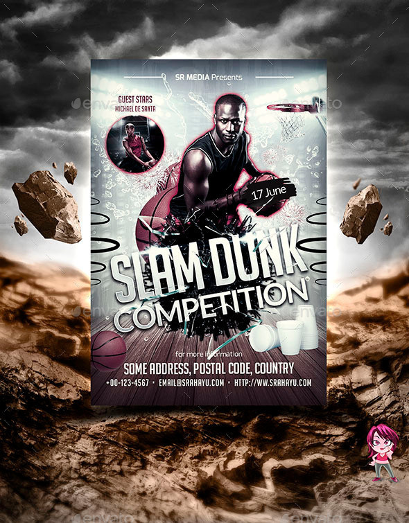 Slam 20dunk 20competition 20flyer 20template
