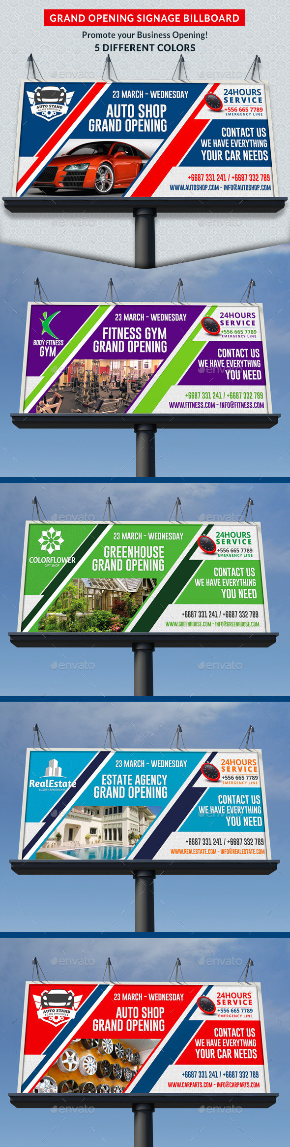 Sales services signage billboard showcase