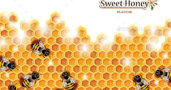 Box honey 20background 20with 20working 20bees 20preview