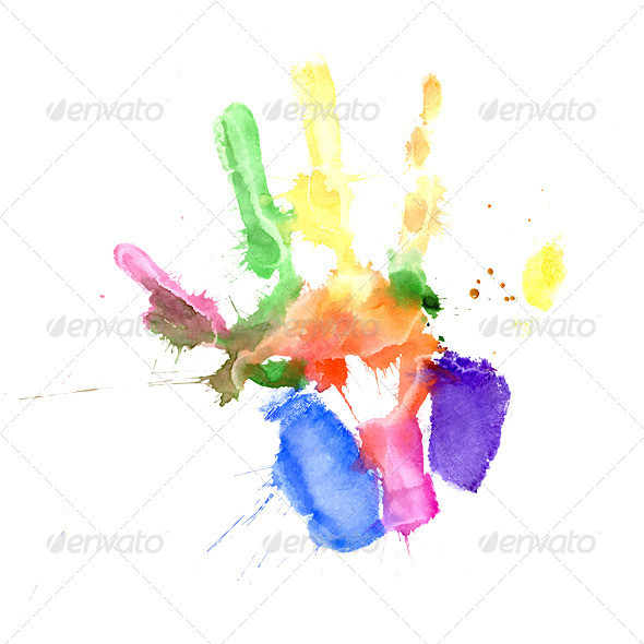 Colored traces hand 01 01 590