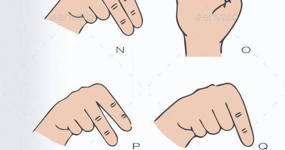 Box sign language alphabet preview