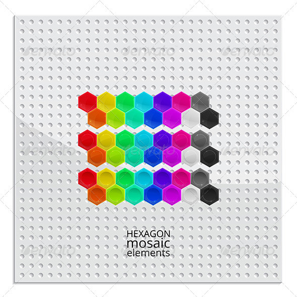 Hexagon 20mosaic image preview