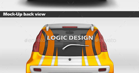 Box mock up city car preview