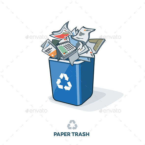 Recycling bin a paper 590px