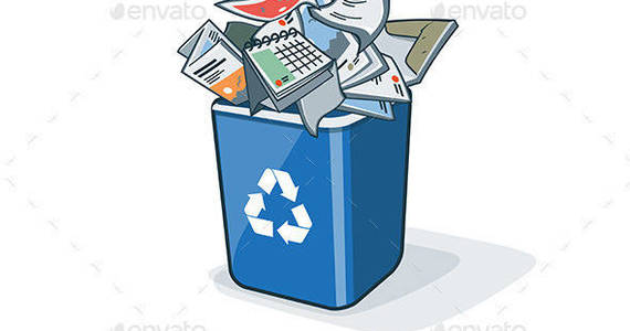 Box recycling bin a paper 590px