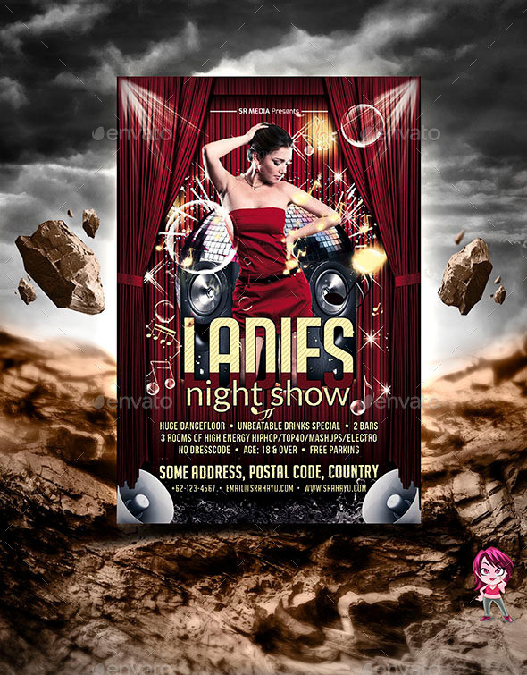 Ladies 20night 20show 20flyer 20template