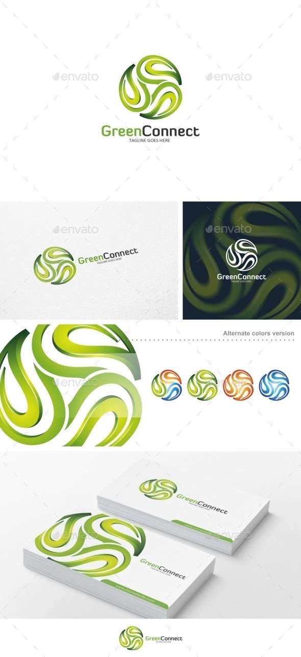 Green 20connect 20  20logo 20template 20  20preview 20 