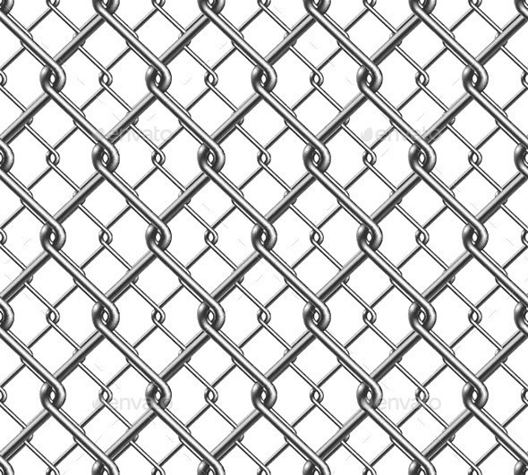 Seamless vector chain fence pattern 222