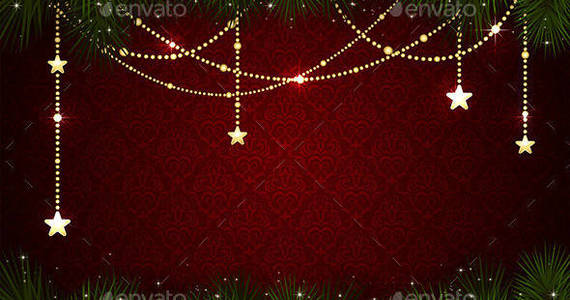 Box christmas 20decoration 20on 20red 20background1