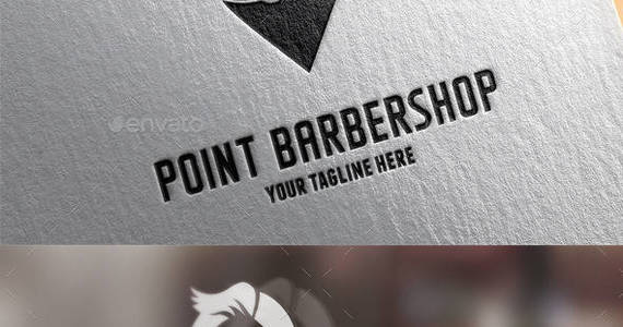 Box point barbershop logo preview