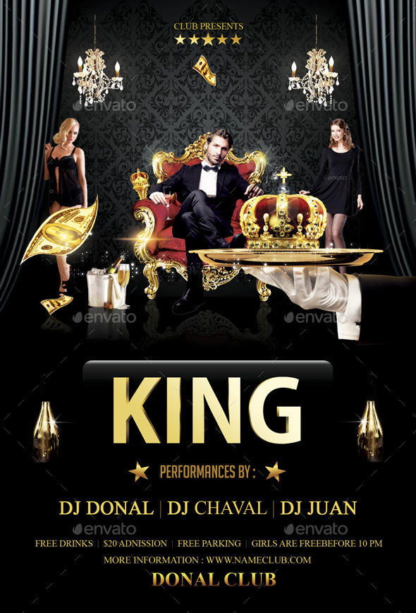 King flyer template
