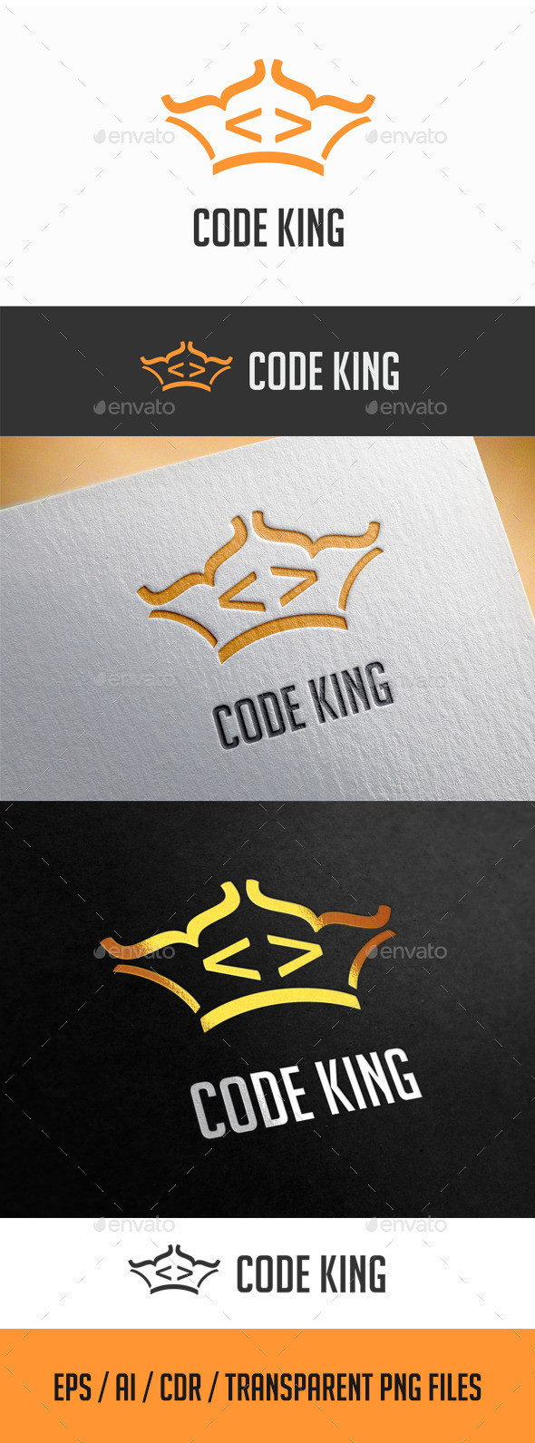 Code king logo preview