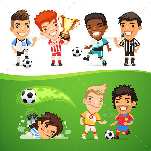 Soccer players set