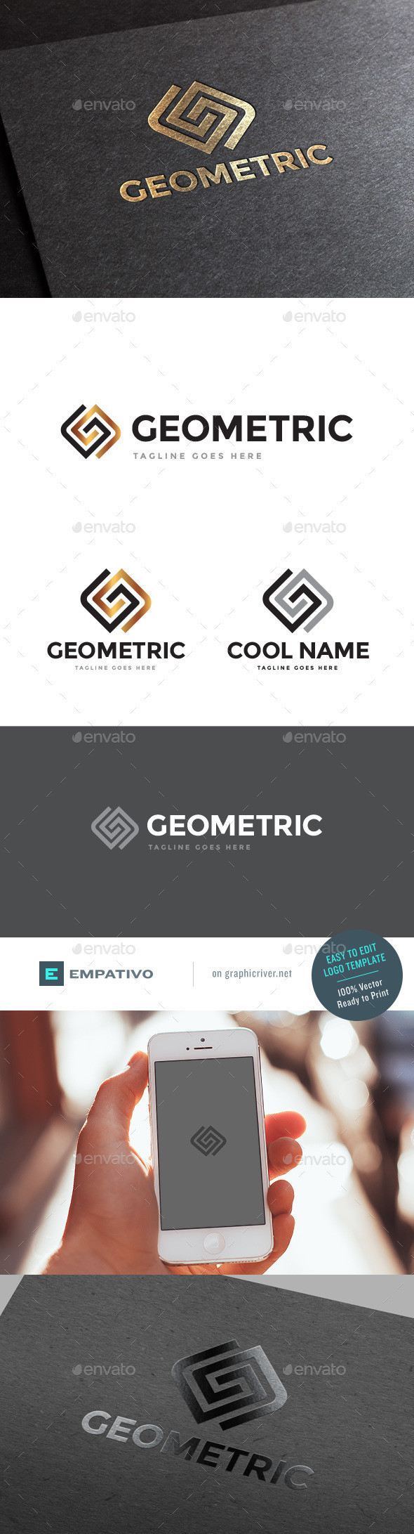 Geometric logo template