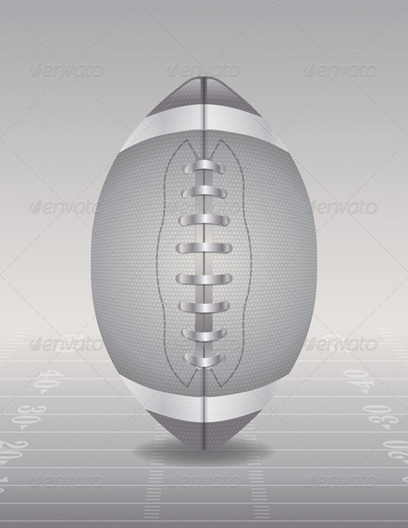 Silver football background