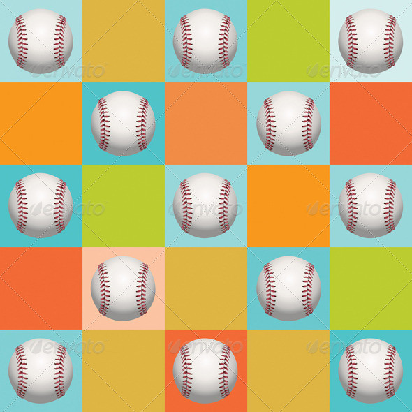 Baseball party pattern