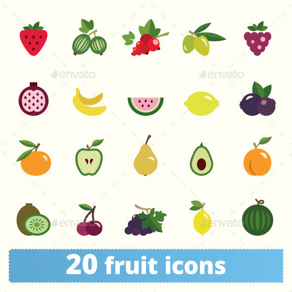 20 fruit icons 590