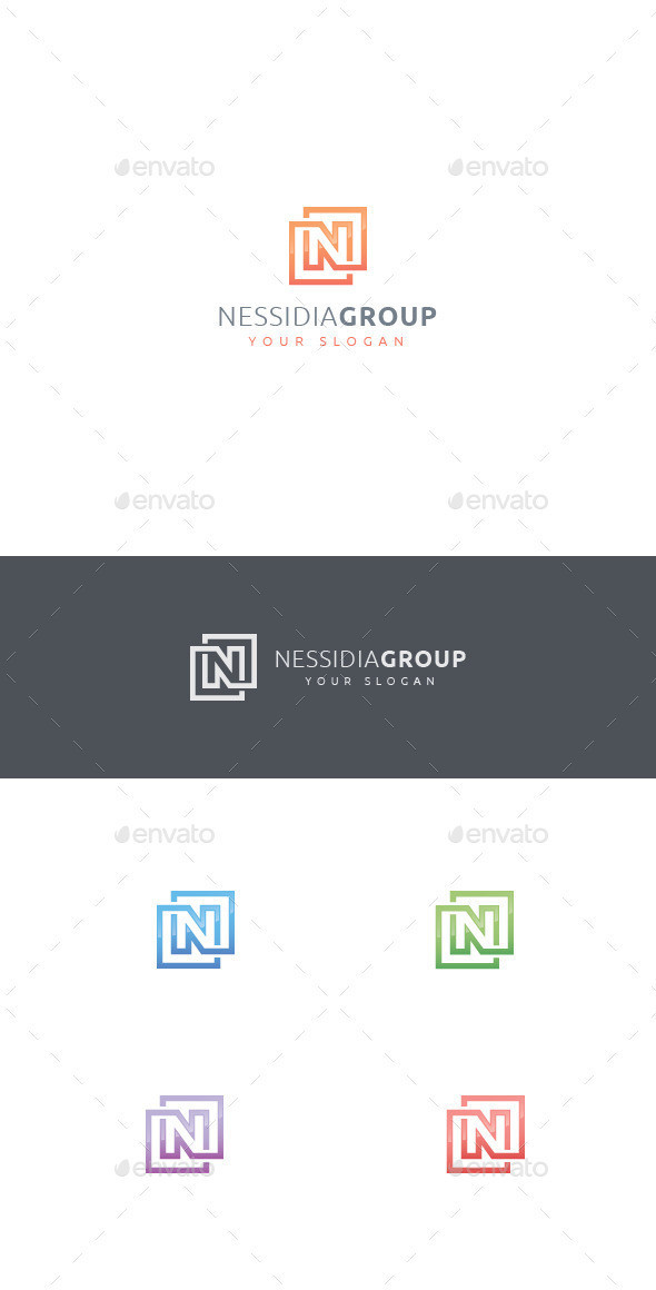 N letter logo preview