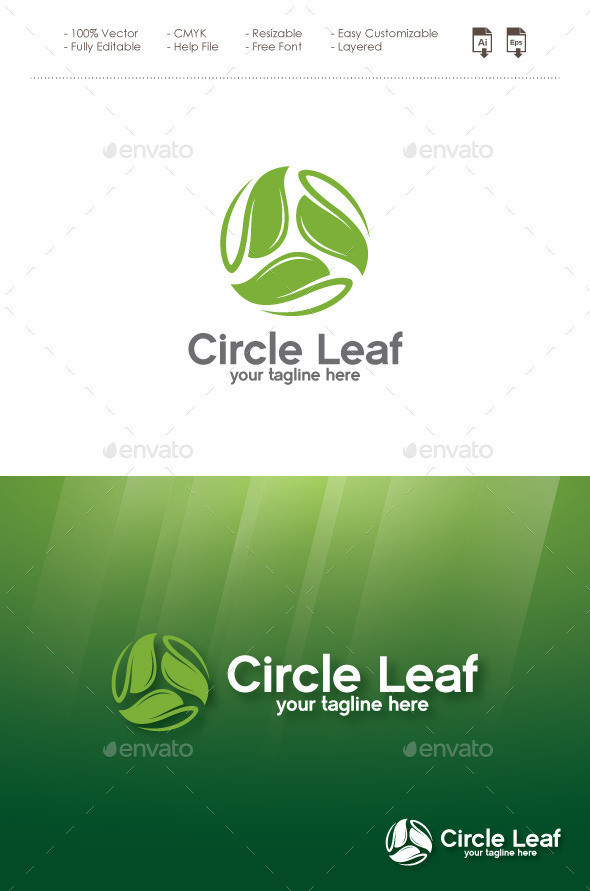 Circle leaf logo