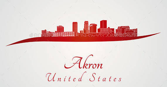Box akron 20skyline 20in 20red