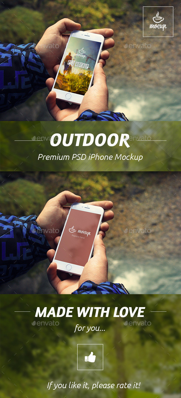 Envato template outdoor psd mockups