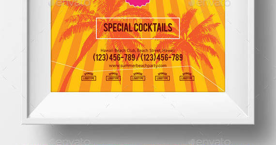 Box summer beach party poster a2 preview  envato  590x1200px