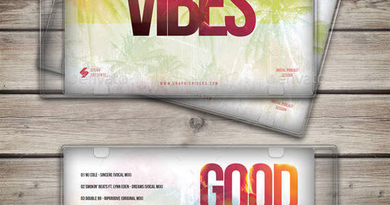 Box goodvibes vol1 cd cover template preview