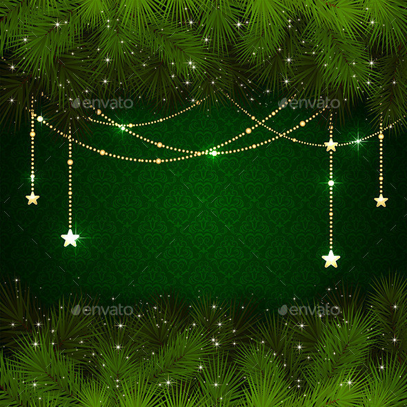 Christmas 20decoration 20on 20green 20background1