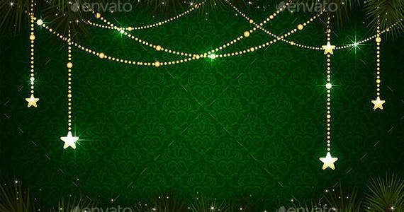 Box christmas 20decoration 20on 20green 20background1