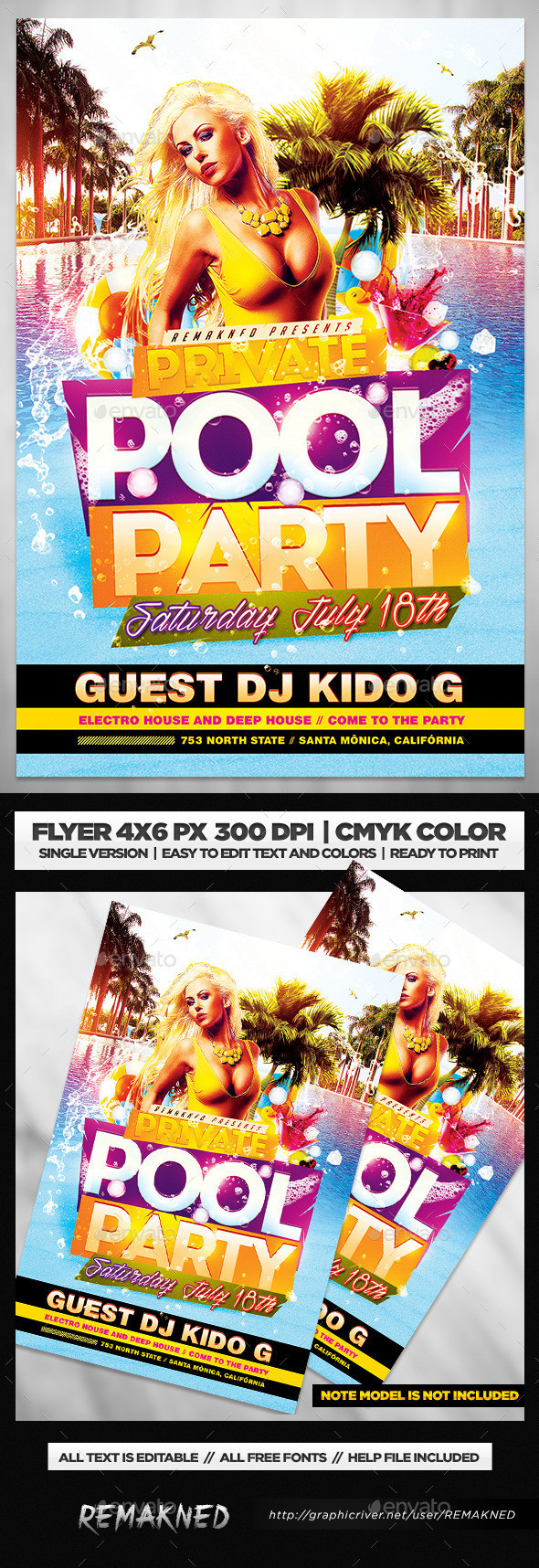 Private 20pool 20party 20flyer 20template 20psd