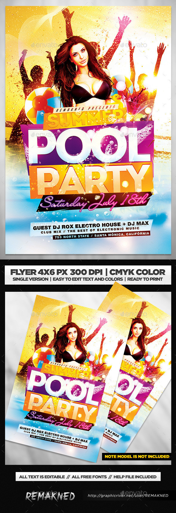 Summer 20pool 20party 20flyer 20template 20psd
