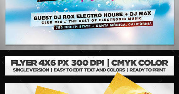 Box summer 20pool 20party 20flyer 20template 20psd