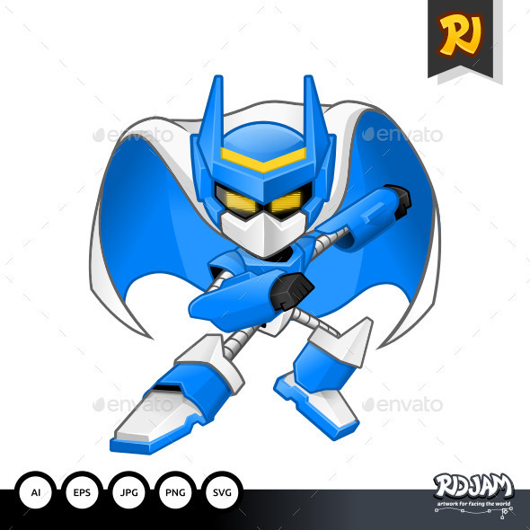 Terrabot game mascot by ridjam preview
